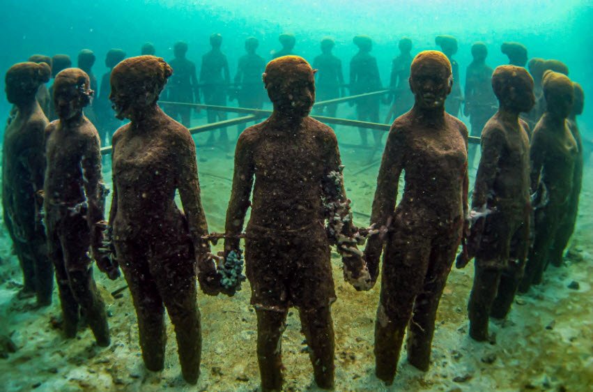 Underwater Sculpture Park, Molinière Bay, near St. George’s, Grenada